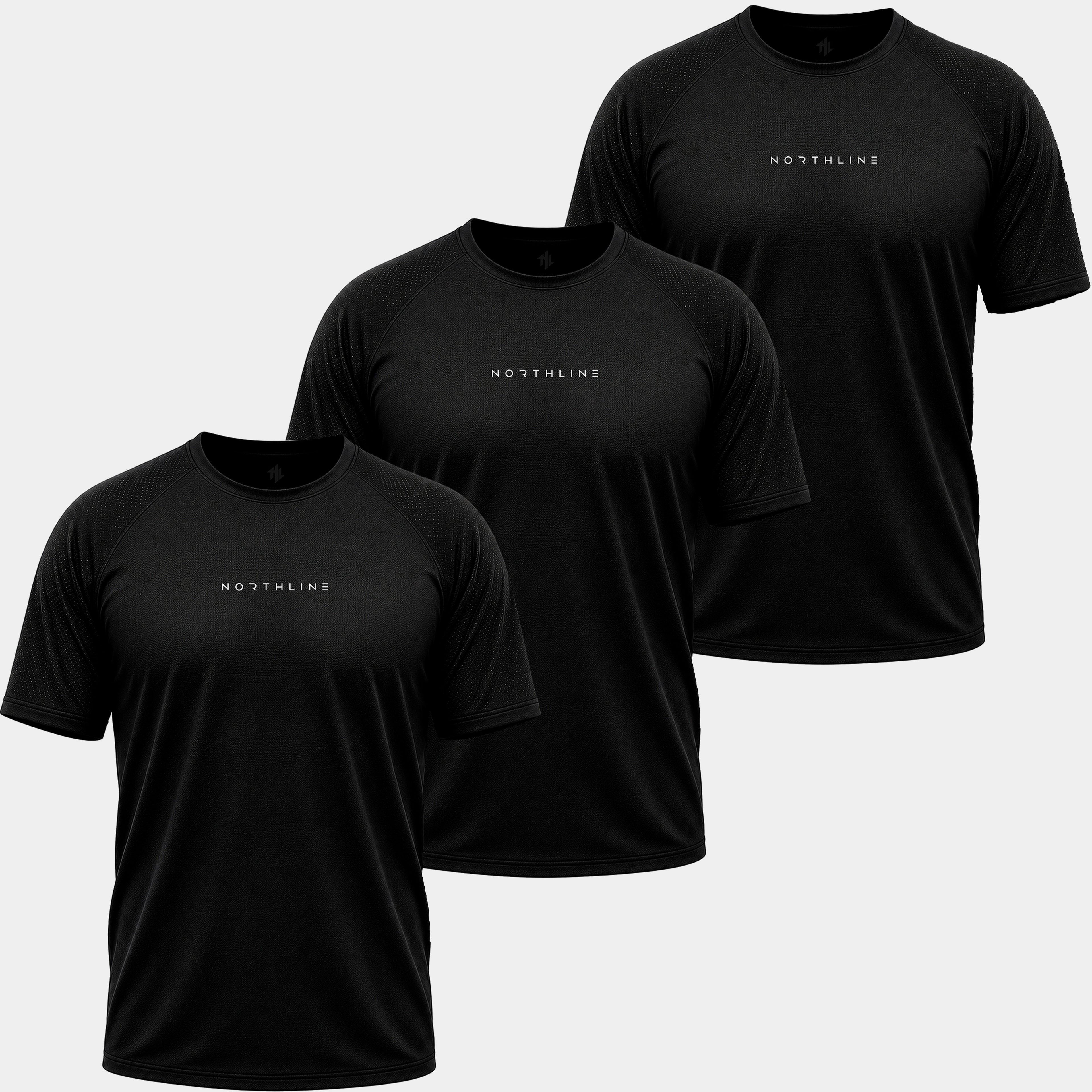KIT 3 CAMISETAS DRY FIT ''NORTH''
