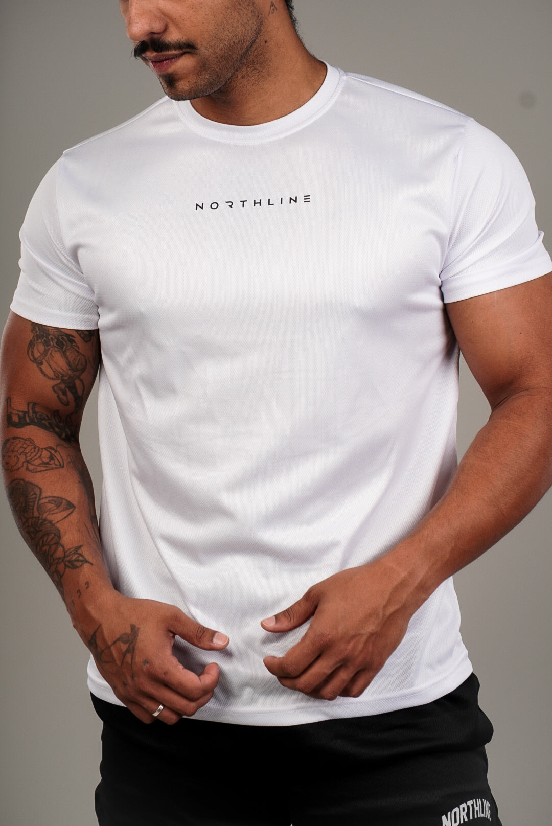 CAMISETA DRY FIT ''NORTH'' BRANCA