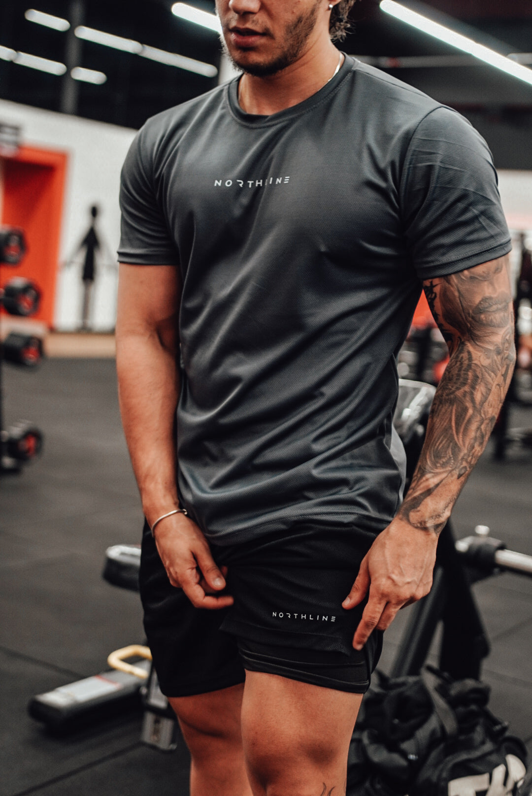 CAMISETA DRY FIT ''NORTH'' CINZA