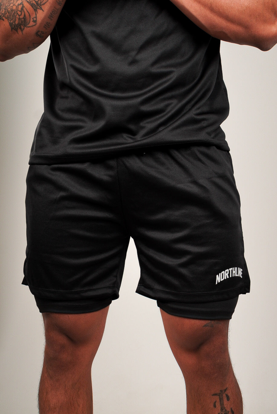 SHORT DE COMPRESSÃO ''MINIMALISTA'' PRETO