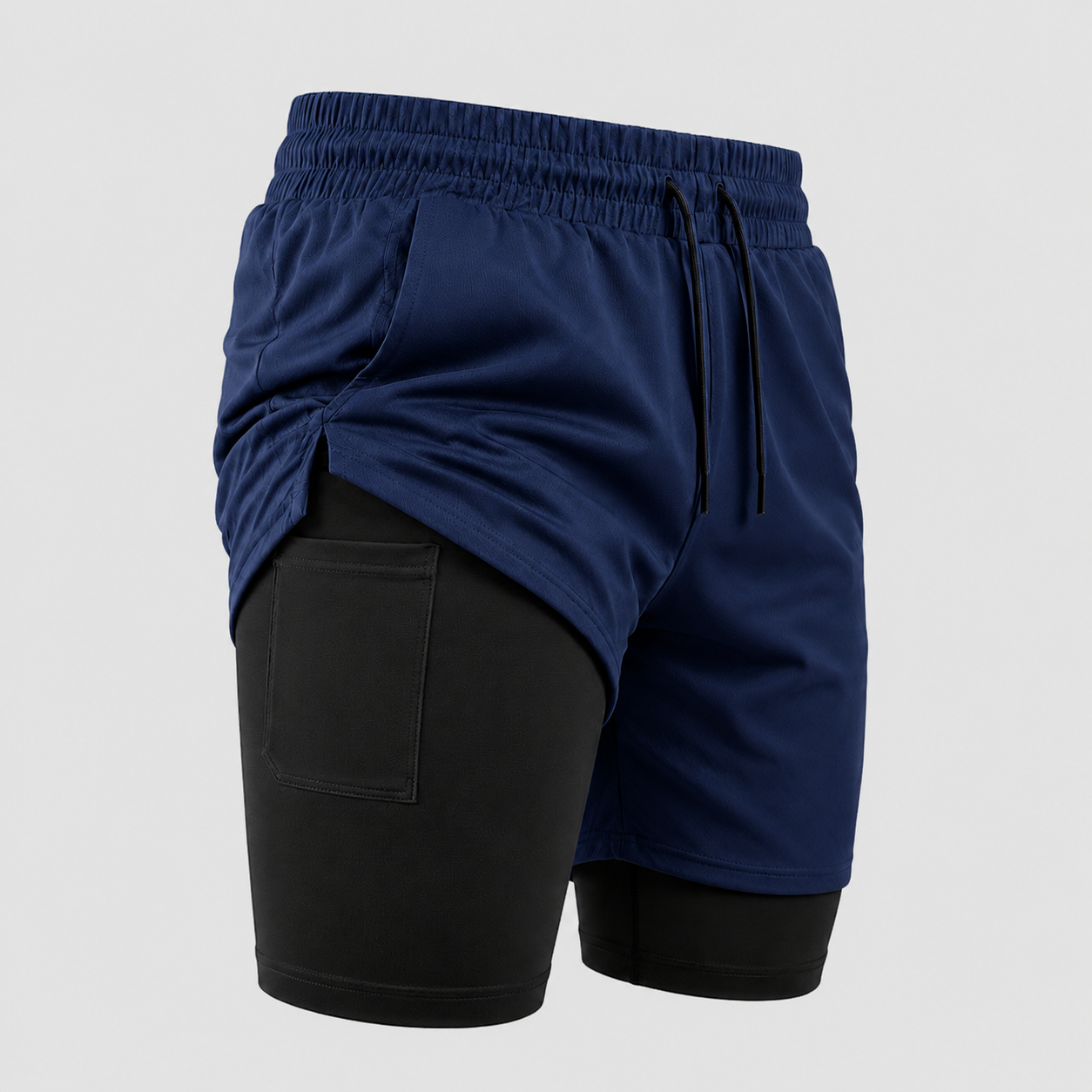 SHORT DE COMPRESSÃO ''MINIMALISTA'' AZUL