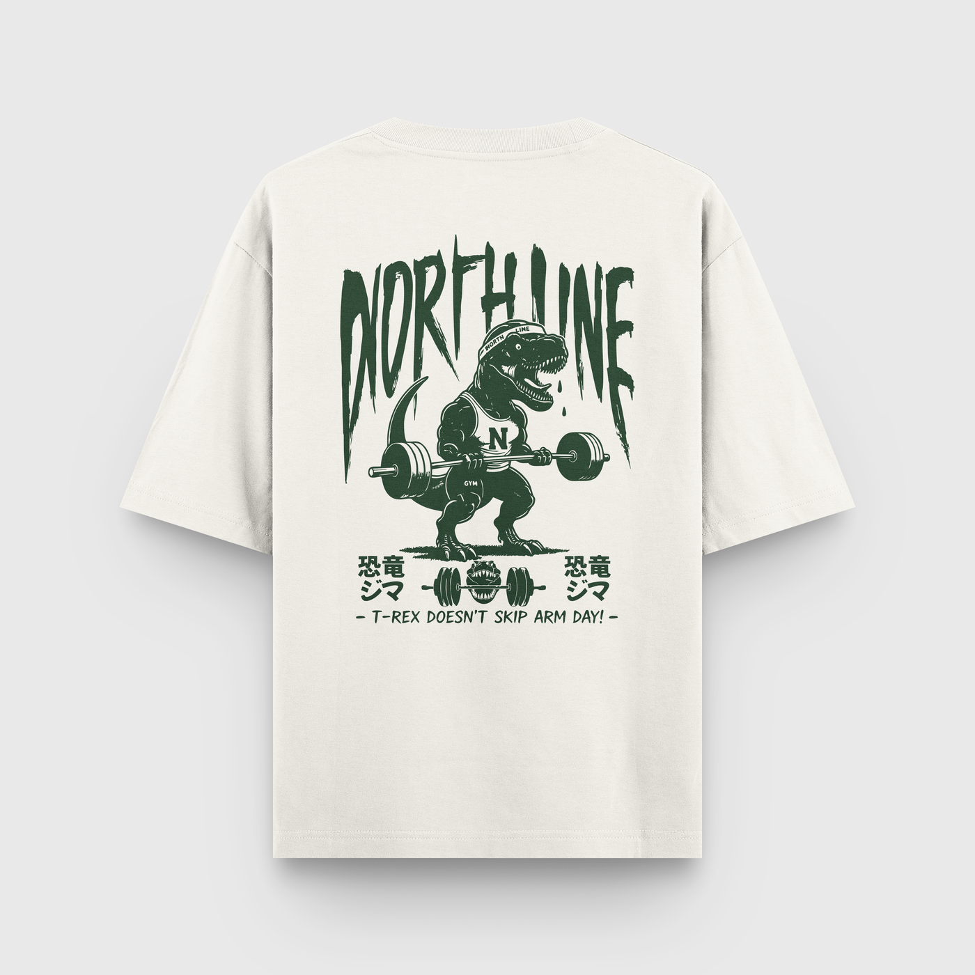 OVERSIZED ''JURASSIC'' OFF WHITE