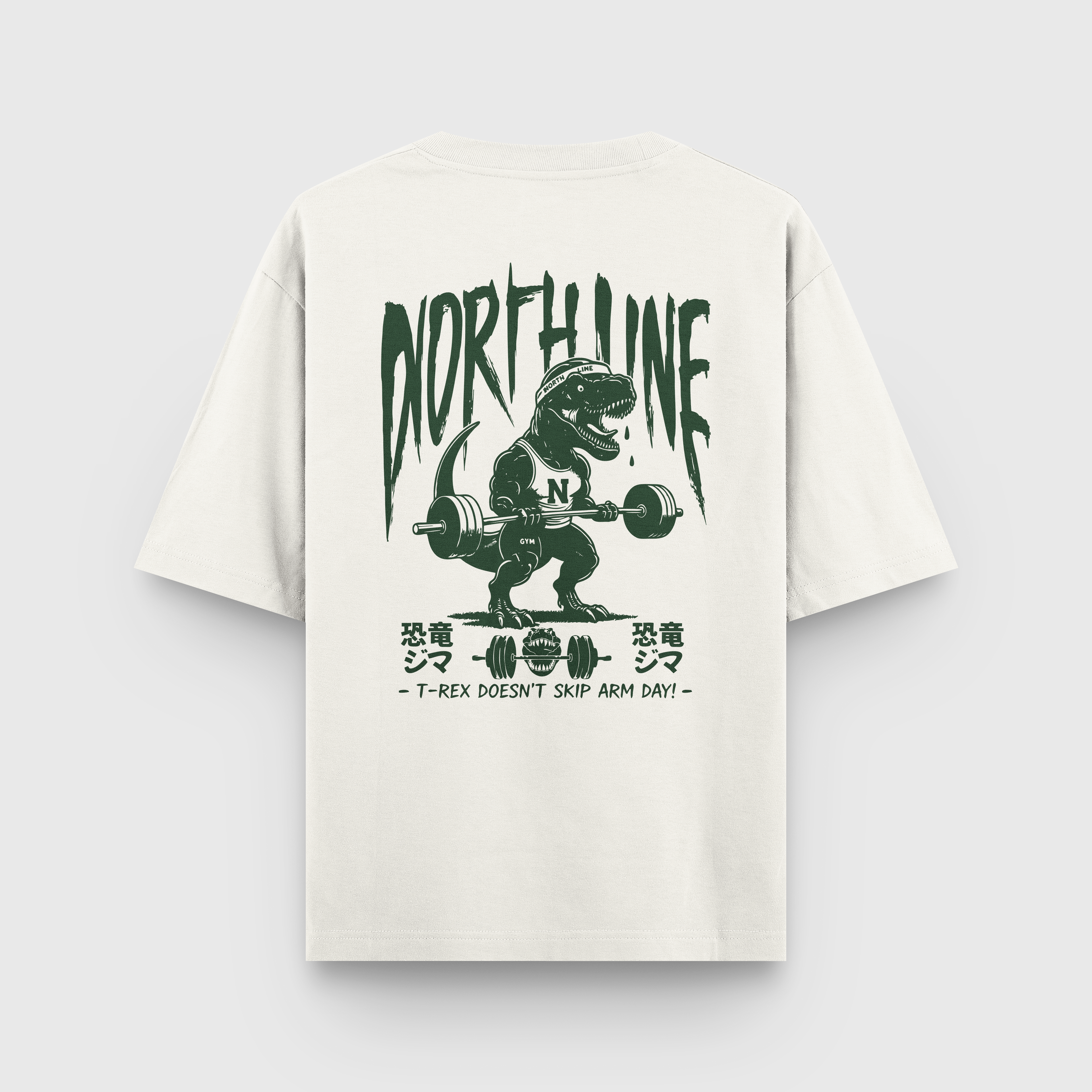 OVERSIZED ''JURASSIC'' OFF WHITE