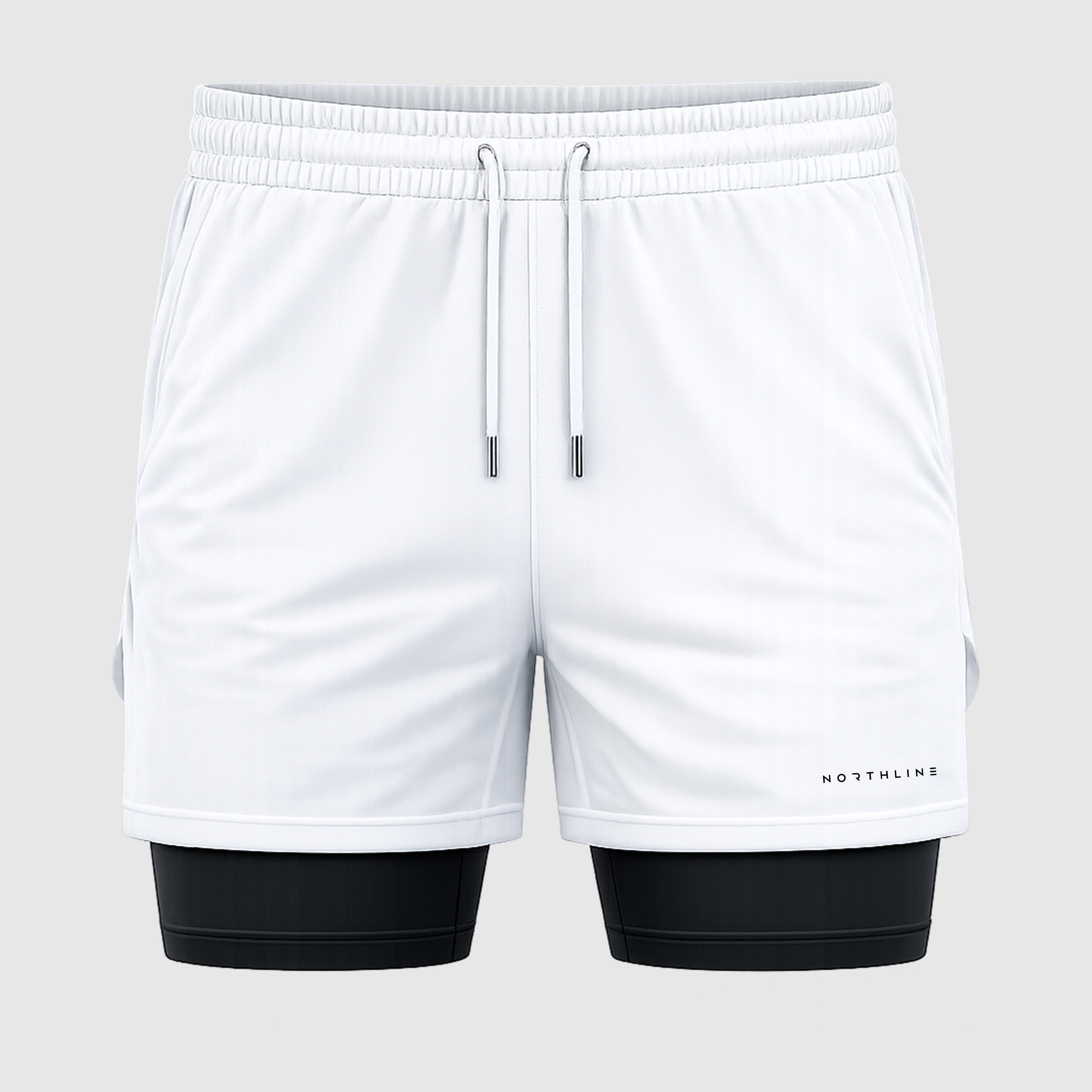 SHORT DE COMPRESSÃO ''ESSENTIAL'' BRANCA