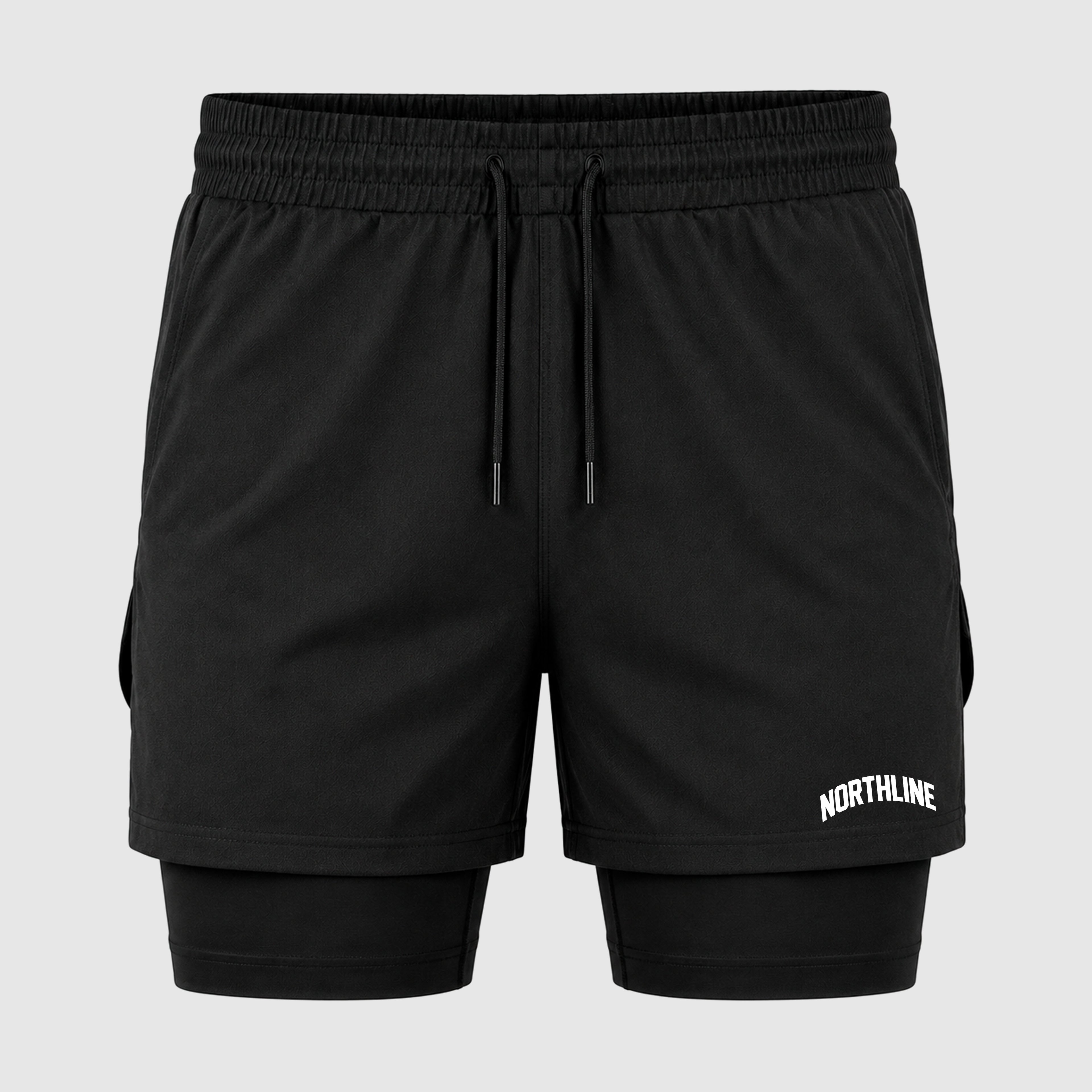 SHORT DE COMPRESSÃO ''MINIMALISTA'' PRETO