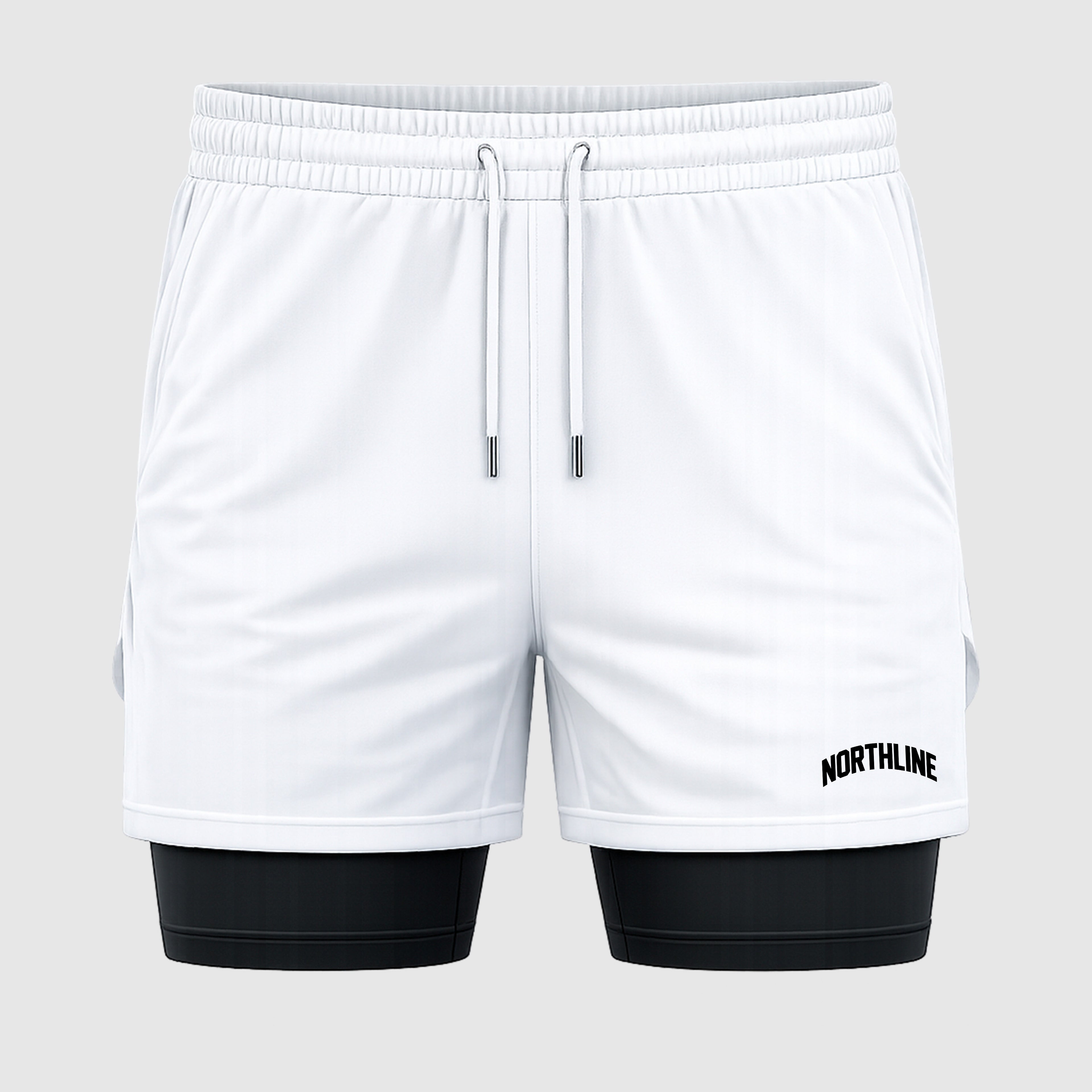 SHORT DE COMPRESSÃO ''MINIMALISTA'' BRANCA