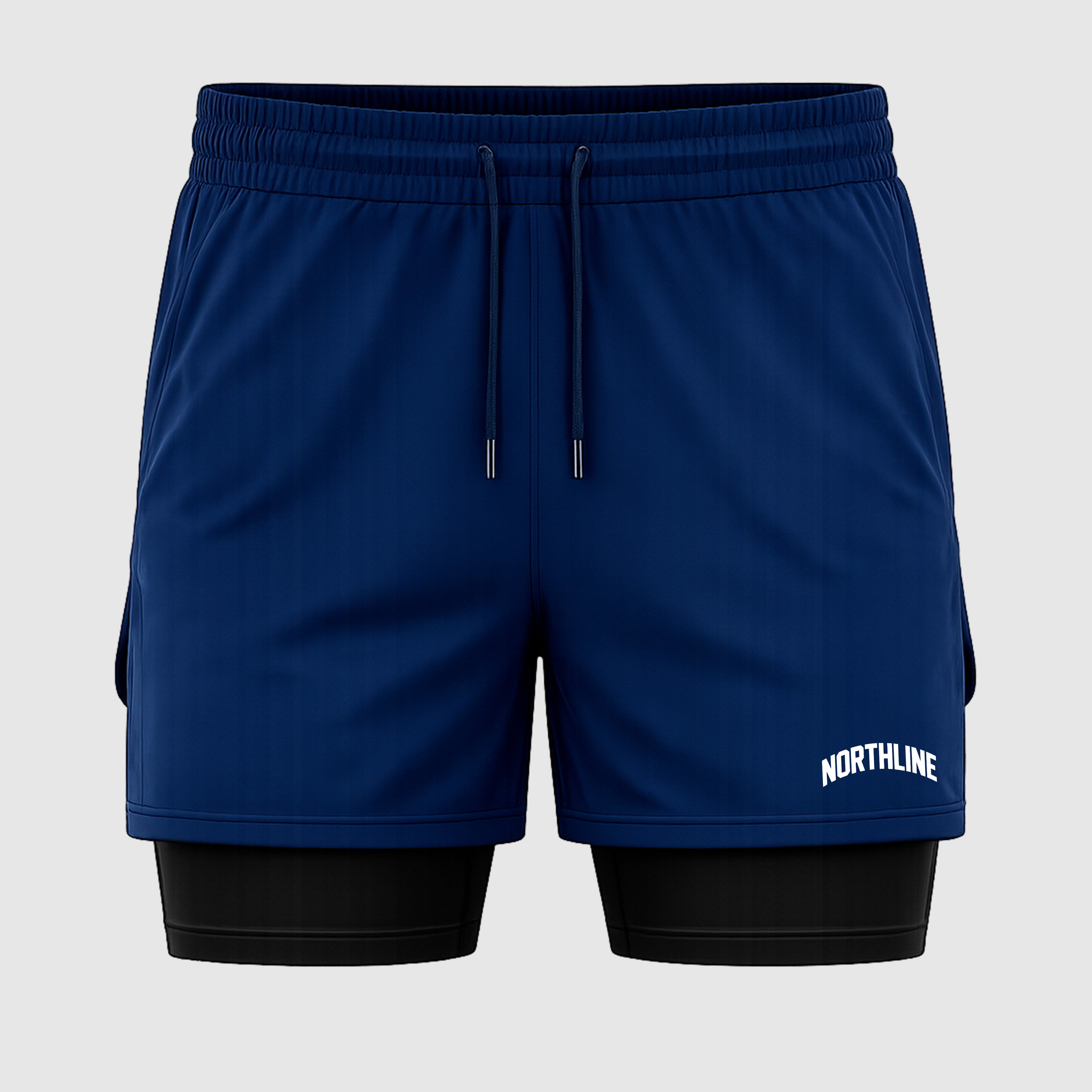 SHORT DE COMPRESSÃO ''MINIMALISTA'' AZUL