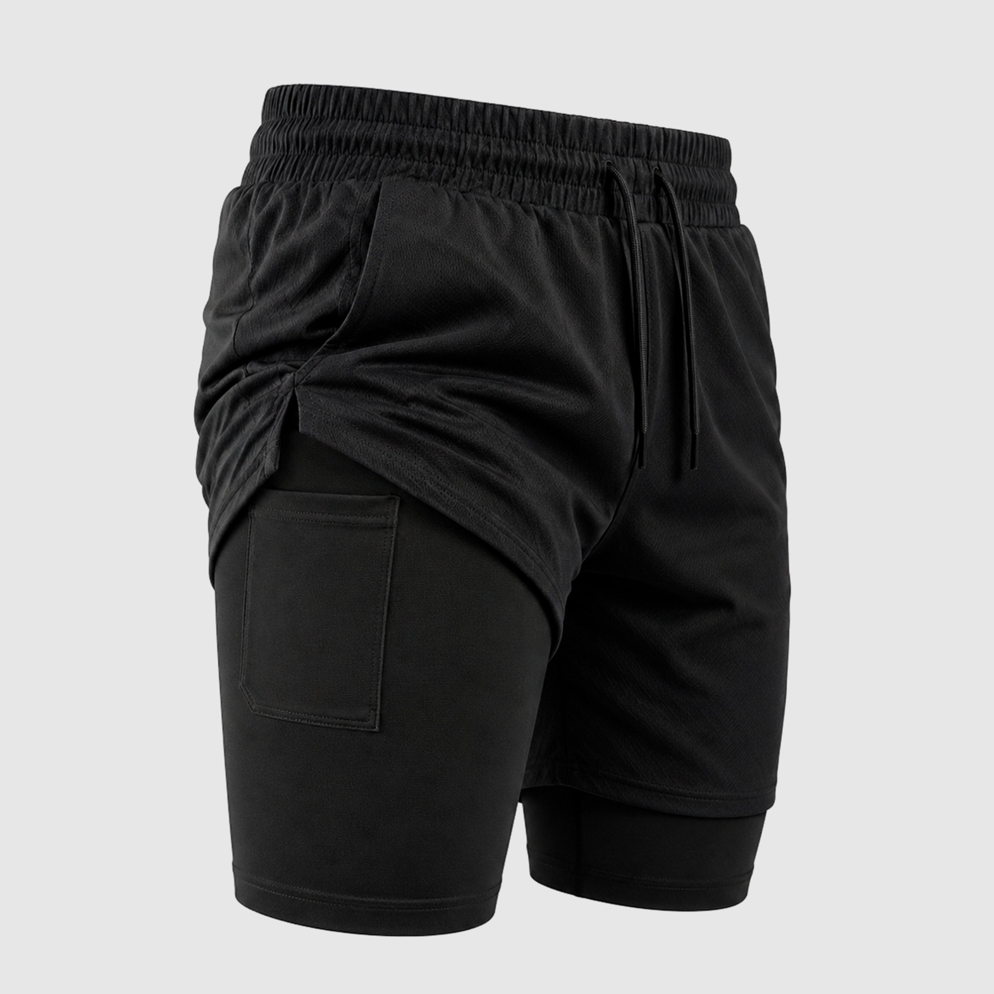 SHORT DE COMPRESSÃO ''ESSENTIAL'' PRETO